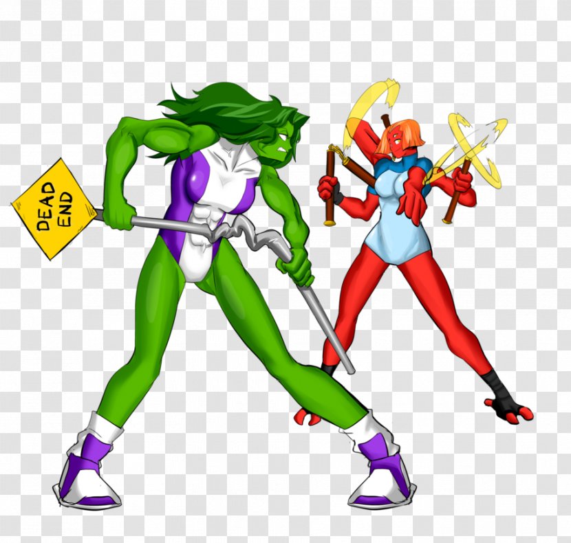 She-Hulk Four Arms Betty Ross Cartoon - Superhero - She Hulk Transparent PNG