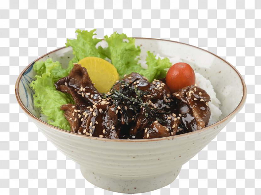 Asian Cuisine Donburi Japanese Karaage Katsudon - Grilling - Rice Transparent PNG