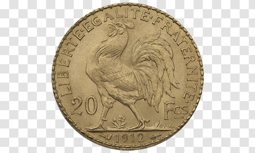 Gold Coin Bullion Один рубль - Rooster Transparent PNG