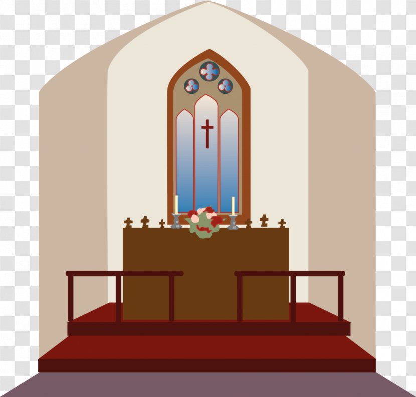 Sanctuary Altar In The Catholic Church Clip Art - Free Content - Chapel Cliparts Transparent PNG