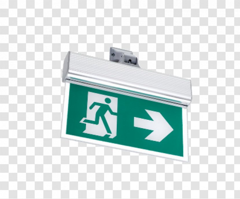 Lamp Stewart Superior Safe Condition & Fire Equipment Sign Exit Man To Right 150x600mm Lighting Light Fixture Signage - Lampi Transparent PNG