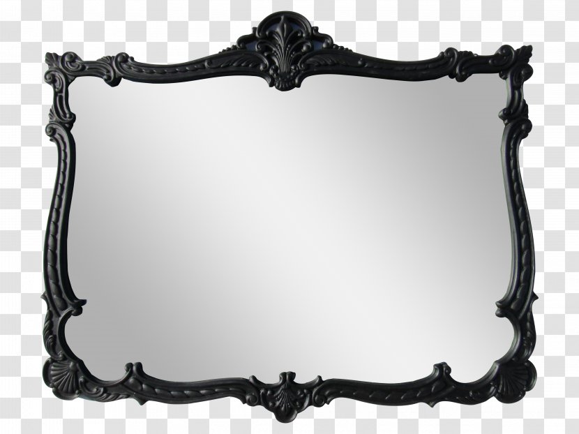 Mirror Picture Frames Decorative Arts Black And White Transparent PNG