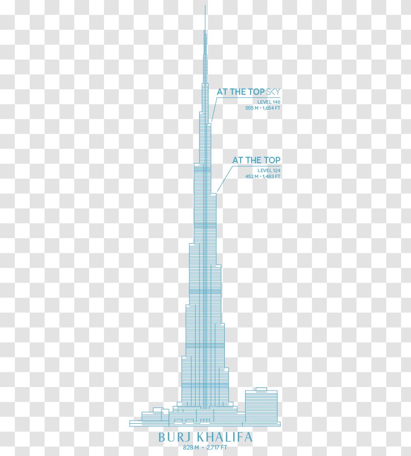 Landmark Theatres Diagram Line Skyscraper - Sky - Burj Khalifa Transparent PNG