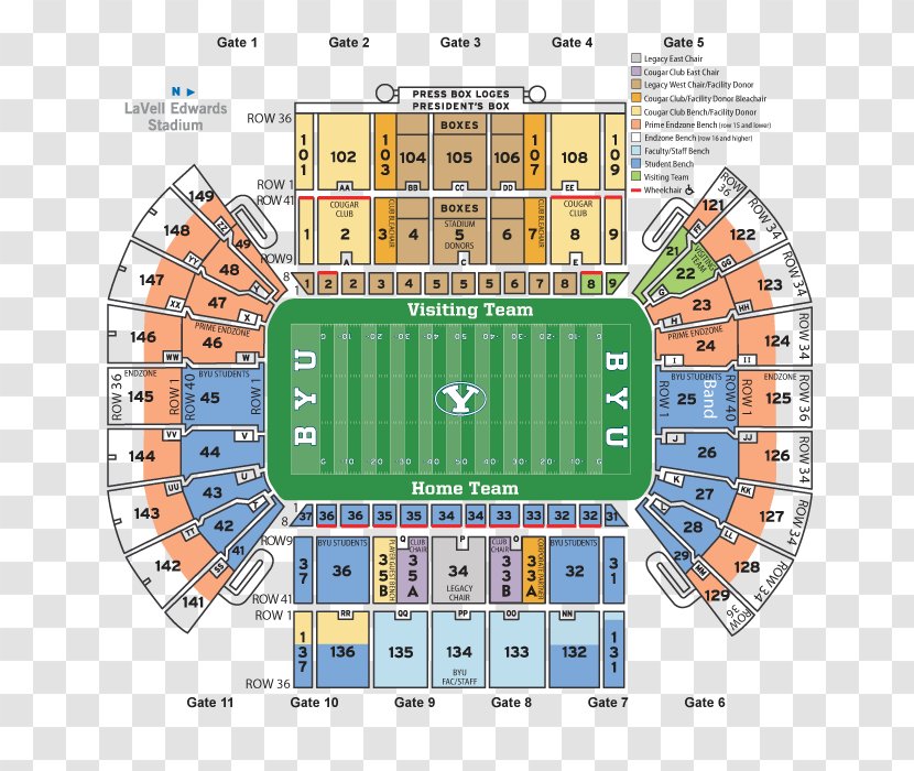 LaVell Edwards Stadium BYU Cougars Football Houston Utah Utes - American Transparent PNG