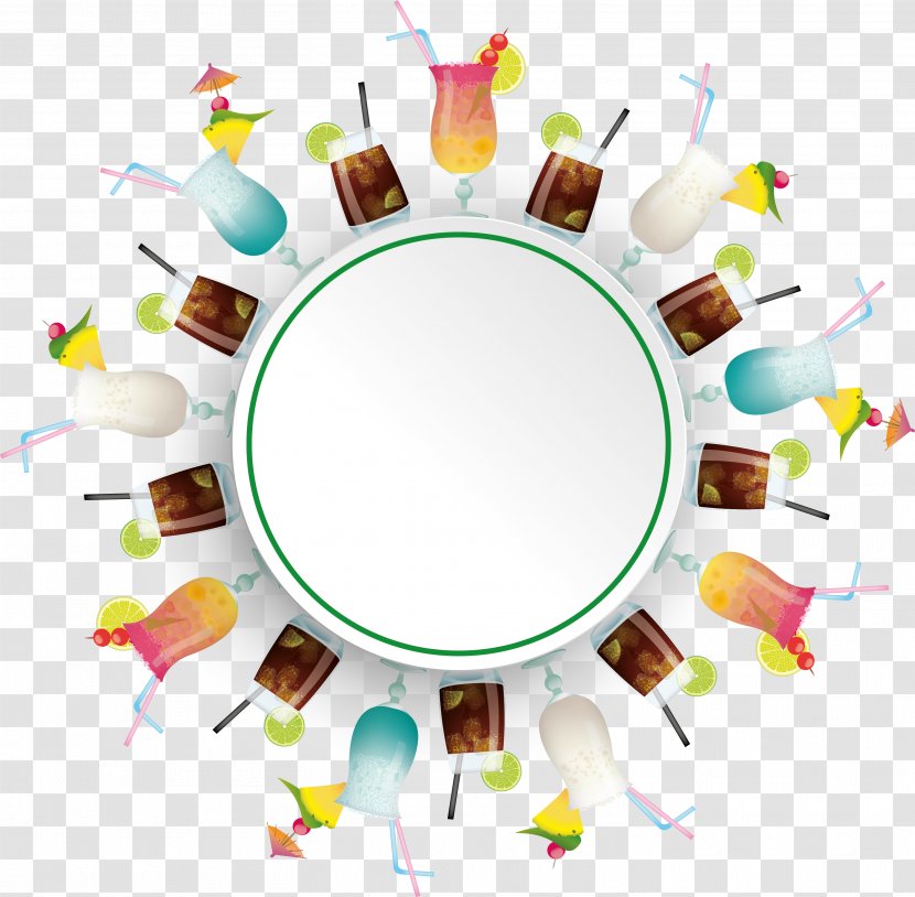 Cocktail Royalty-free Illustration - Animation - Colorful Wine Circle Transparent PNG