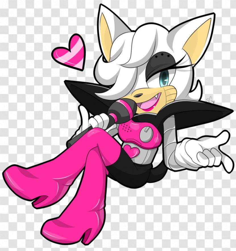 Rouge The Bat Sonic Hedgehog Amy Rose - Watercolor - Aton Transparent PNG