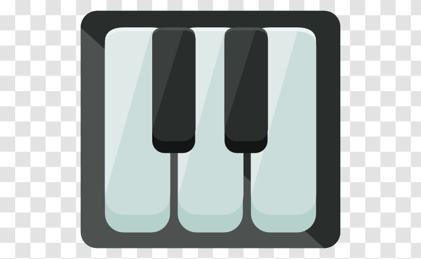 Piano Musical Keyboard Icon - Black And White - Keys Transparent PNG