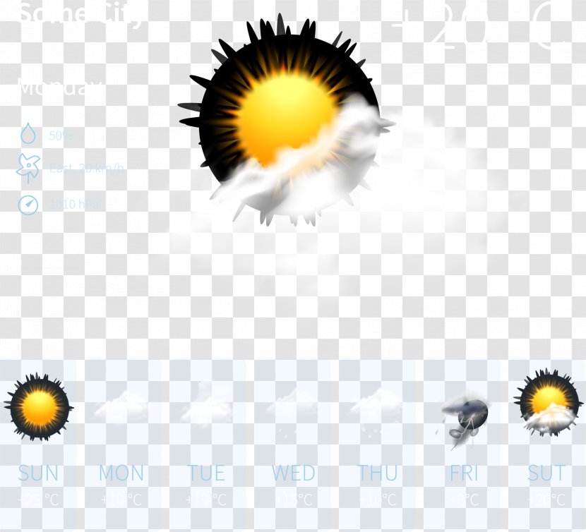 Weather Forecasting Graphic Design User Interface - Brand - Vector Cloudy Forecast Transparent PNG