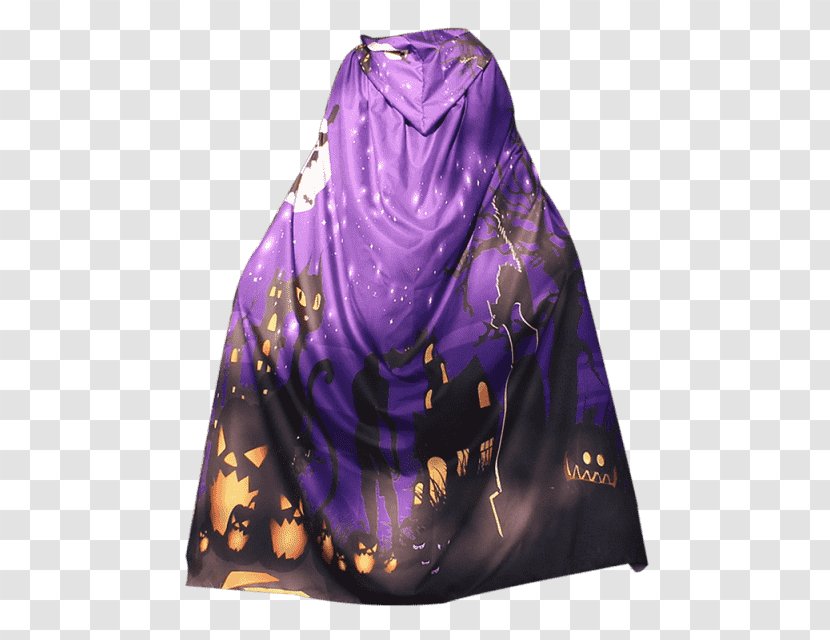 Halloween Film Series Silk Stole Scarf - Violet Transparent PNG