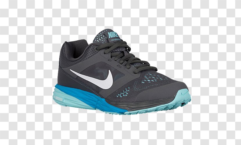 Nike Free Sports Shoes Tri Fusion Run - Aqua - Blue And Grey Running For Women Transparent PNG