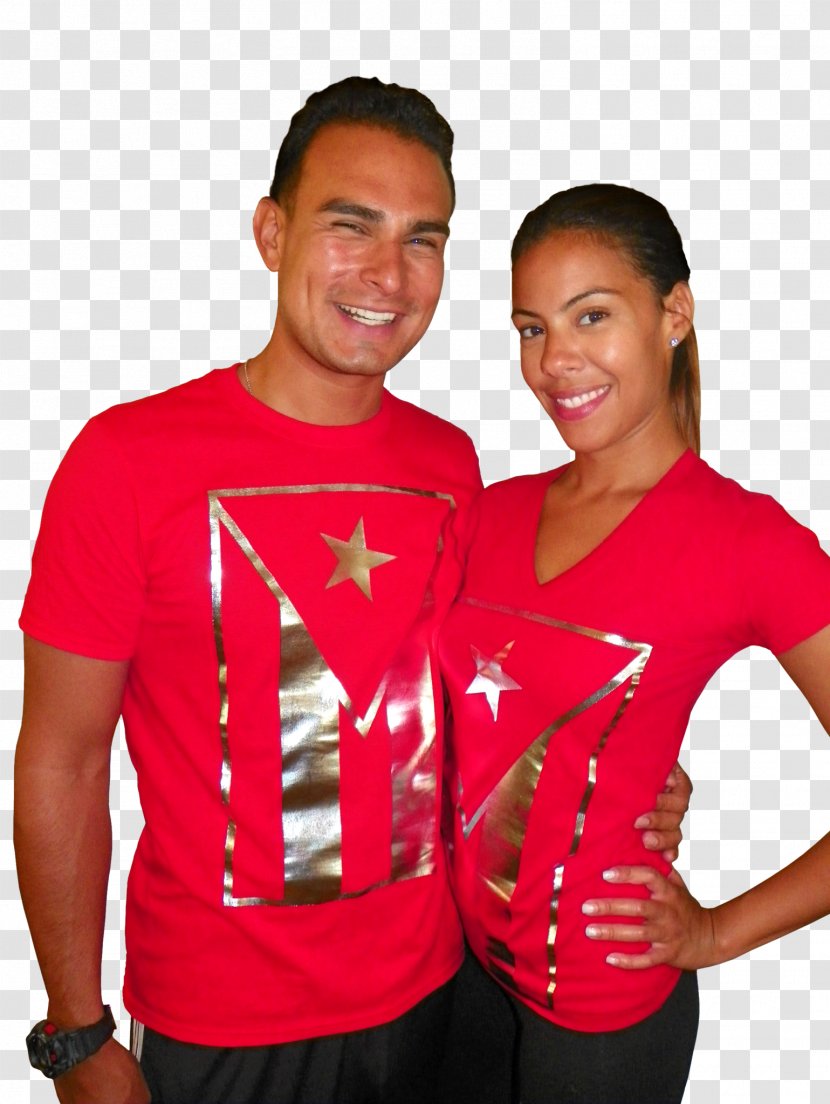 Cheerleading Uniforms T-shirt Shoulder Sleeve Outerwear - Pink Transparent PNG