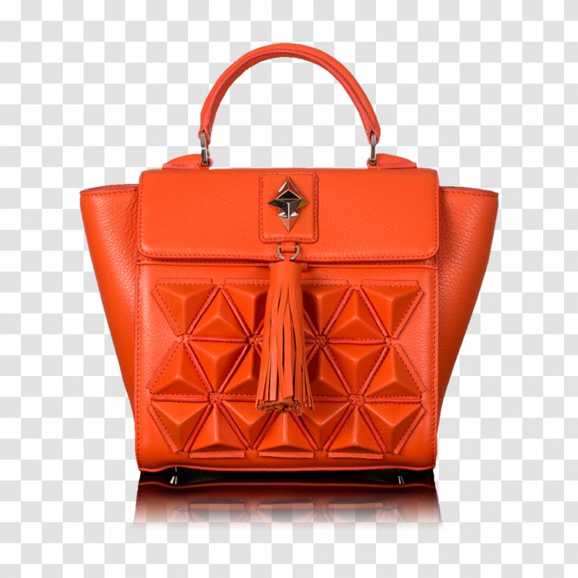Tote Bag Handbag Leather Shopping - Orange Transparent PNG