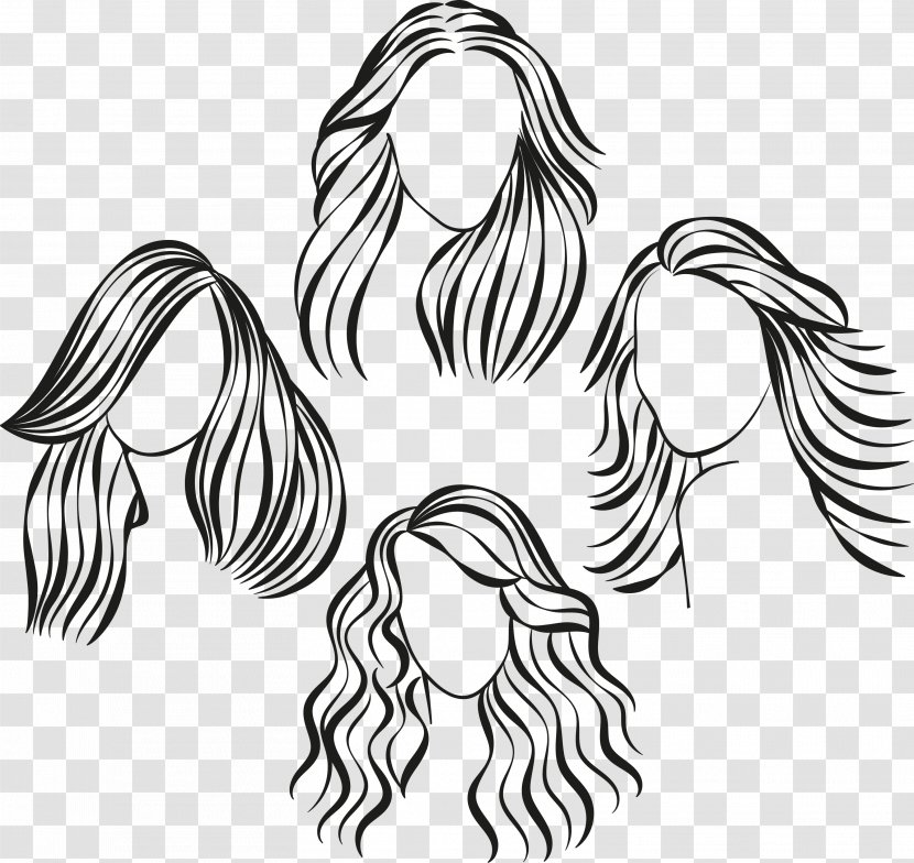 Hairstyle Long Hair Beauty Parlour - Fashion - Facial Transparent PNG
