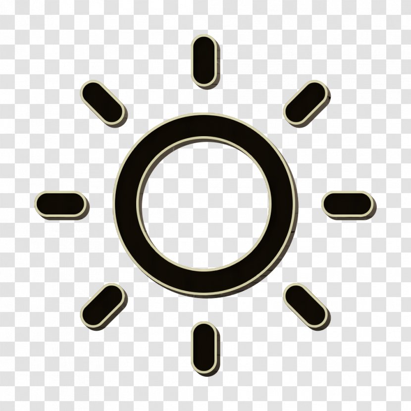 Sun Icon - Auto Part - Tableware Metal Transparent PNG