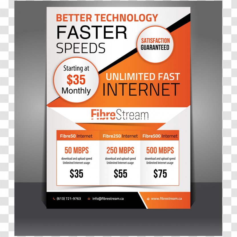 Internet Service Provider Flyer Advertising - Text Transparent PNG