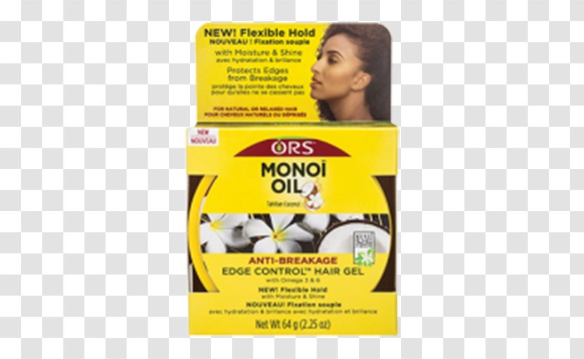 ORS Monoi Oil Edge Control Hair Gel Organic Root Stimulator Olive - Coloring Transparent PNG