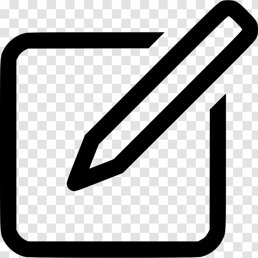 Handwritting Icon - Logo - Blackandwhite Transparent PNG