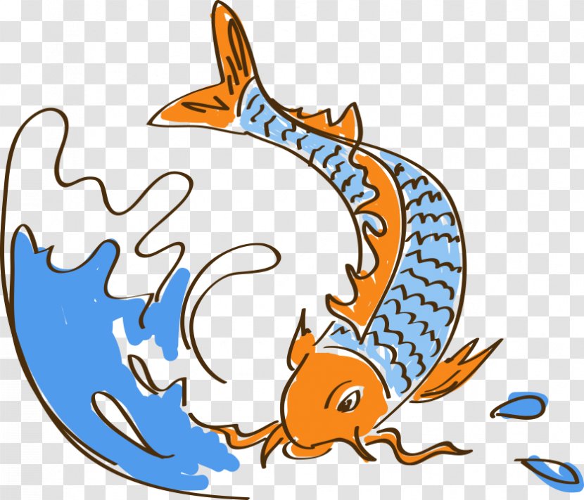 Cartoon Clip Art - Raster Graphics - Hand-painted Fish Transparent PNG