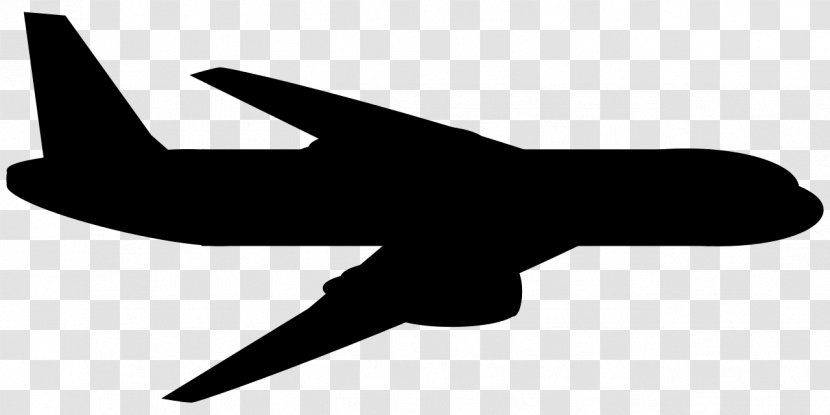 Airplane Drawing Clip Art - Black And White - Plane Transparent PNG