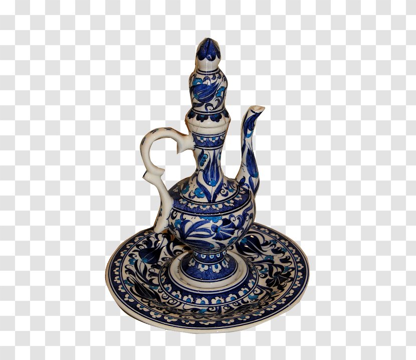Cobalt Blue Figurine Teapot Pitcher - Drinkware - Cappadocia Transparent PNG