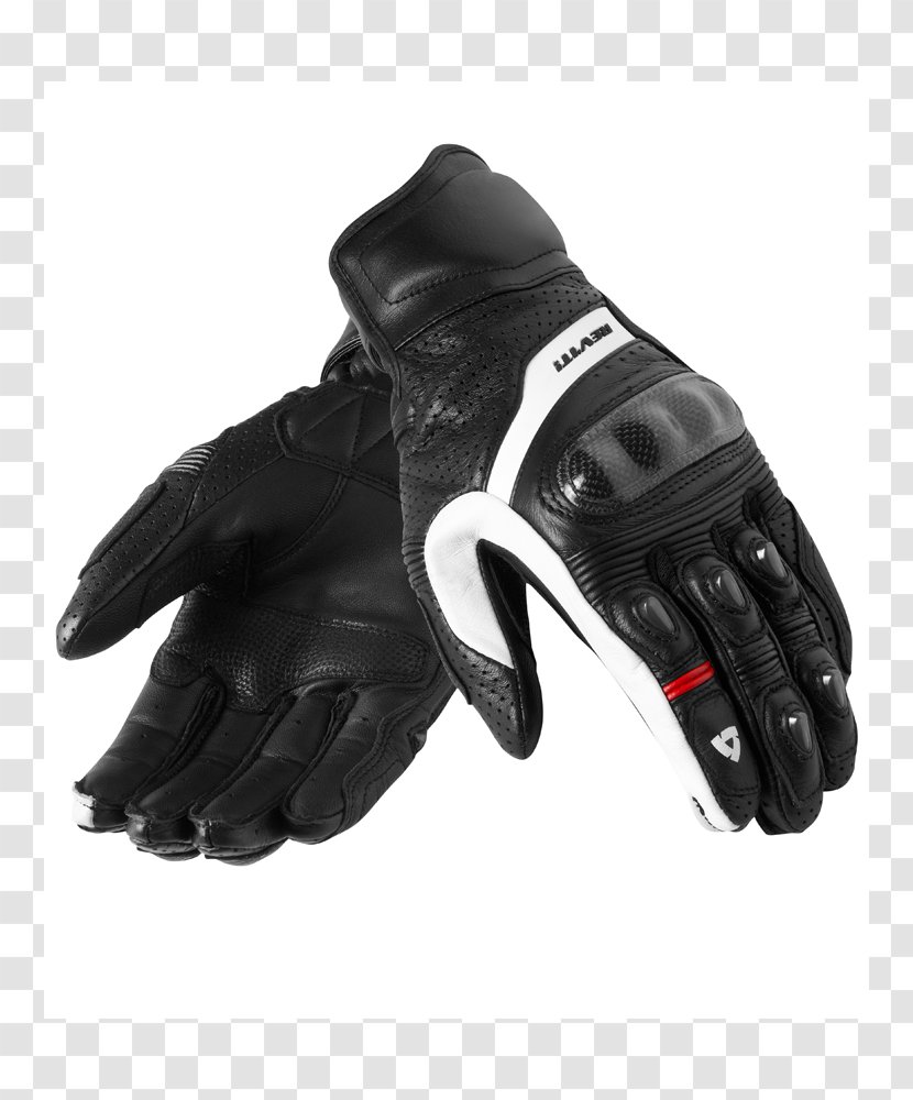 Glove REV'IT! Leather Motorcycle Personal Protective Equipment Clothing - Black Transparent PNG
