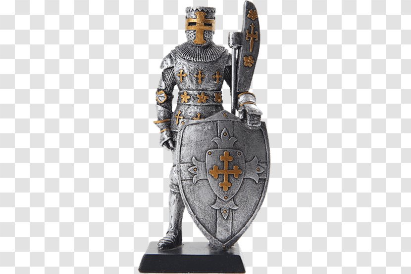 Knight Plate Armour Middle Ages Figurine Statue - Shield Transparent PNG