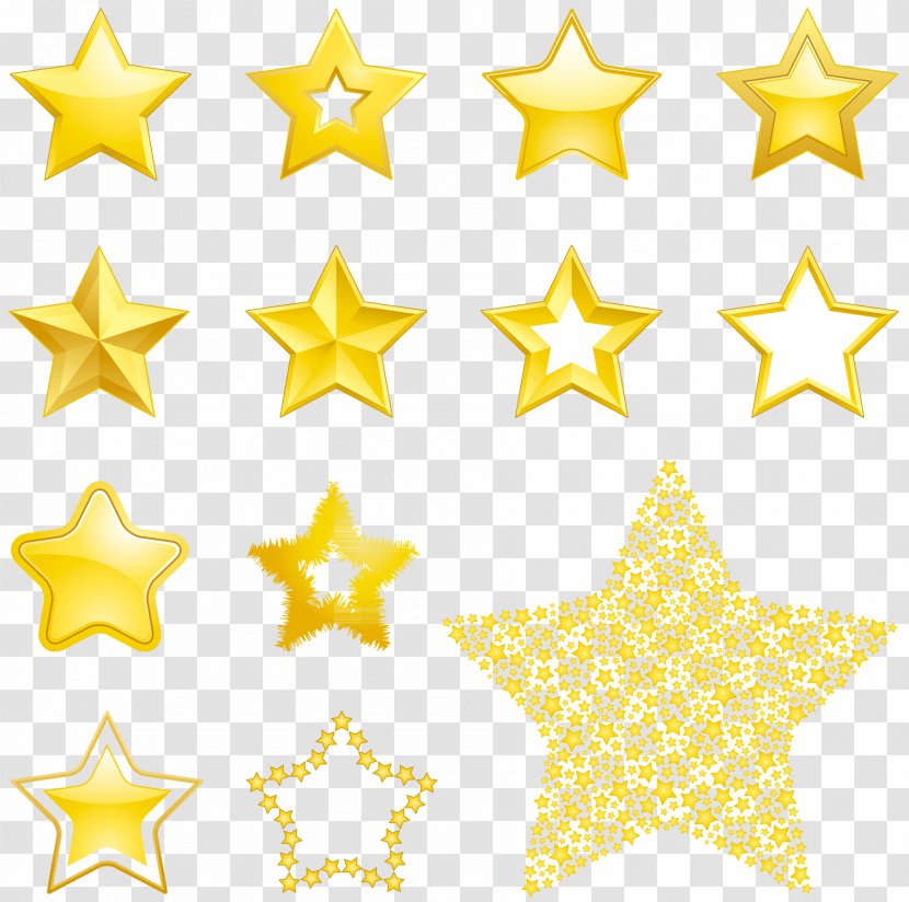 Star Euclidean Vector Clip Art - Drawing - Five Acclaimed Stars Transparent PNG