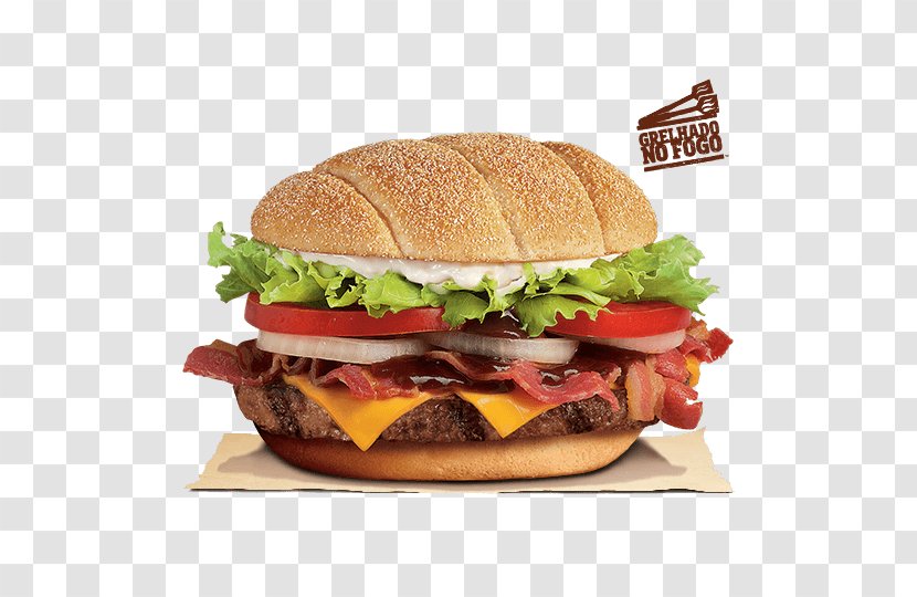 Cheeseburger Whopper Hamburger Barbecue Bacon - Burger King Transparent PNG