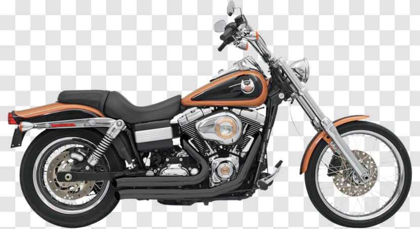 Exhaust System Harley-Davidson Super Glide Motorcycle Muffler - Pipe Transparent PNG