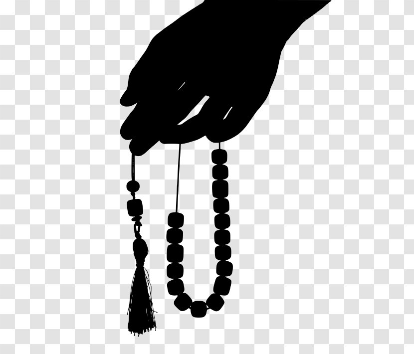 Worry Beads Prayer Silhouette - PrayiNg Muslim Transparent PNG