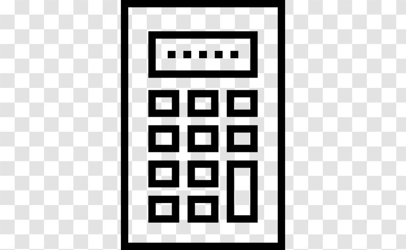 Calculator Accounting Finance Business Accountant - Black And White Transparent PNG