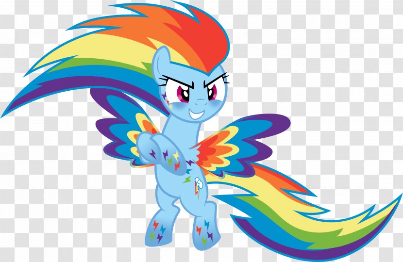 Rainbow Dash Rarity Twilight Sparkle Pony - Fictional Character Transparent PNG