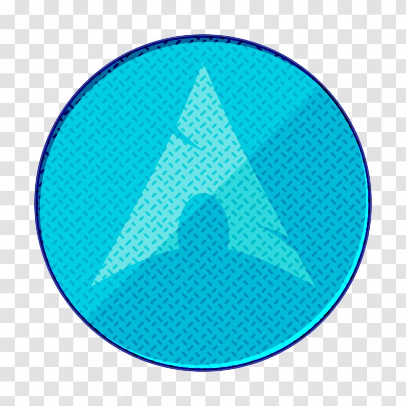Archlinux Icon - Azure - Electric Blue Transparent PNG