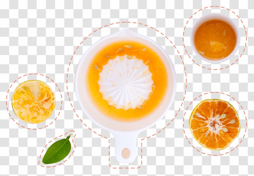 Orange Juice Fruit Drink - Pressing - Hand Press Transparent PNG