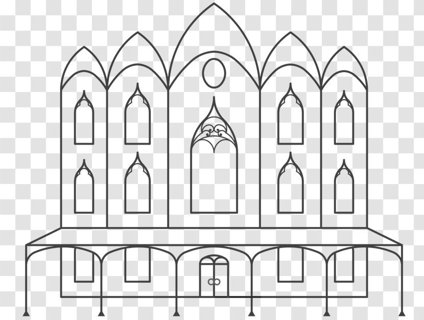 Architecture Facade Line Art White Furniture - Rectangle - Angle Transparent PNG