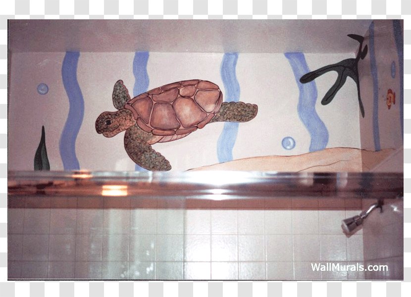 Mural Art Turtle Painting Bathroom - Nursery - Hand Painted Interesting Notice Calendar Transparent PNG
