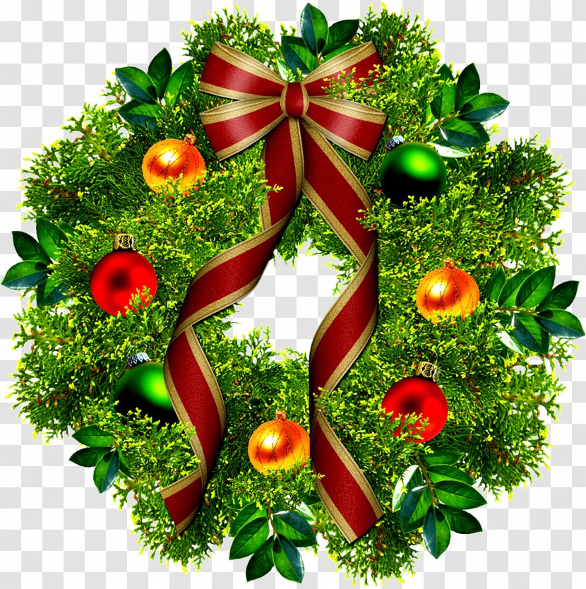 Christmas Wreath Garland Clip Art - Advent - Wedding Transparent PNG