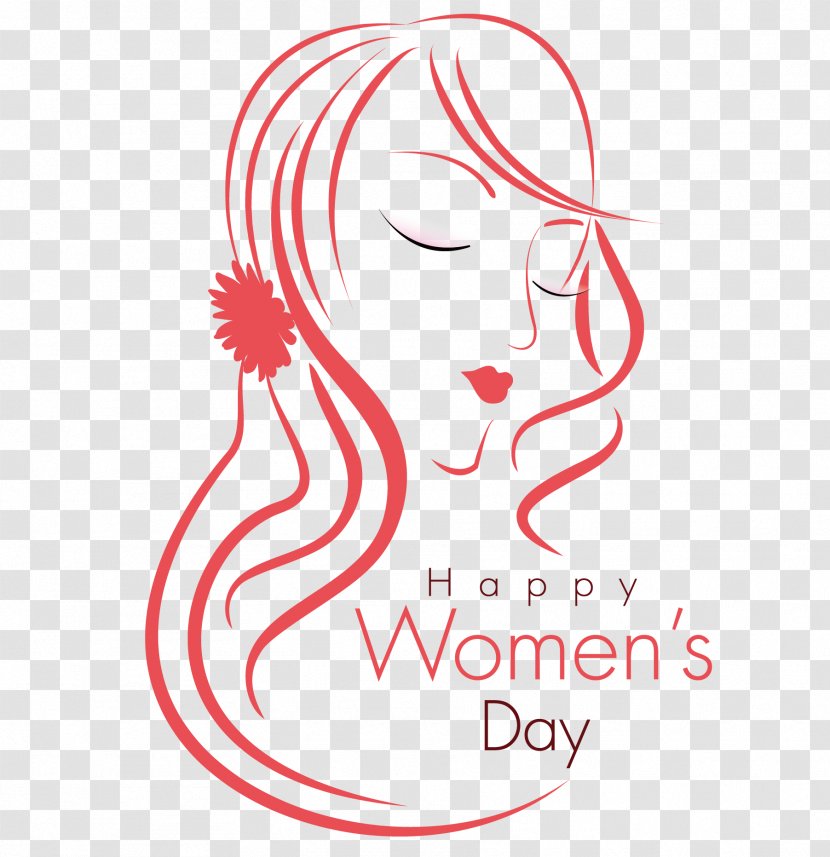International Womens Day Woman Happiness March 8 Illustration - Tree - Hand Painted Girls Vector Transparent PNG
