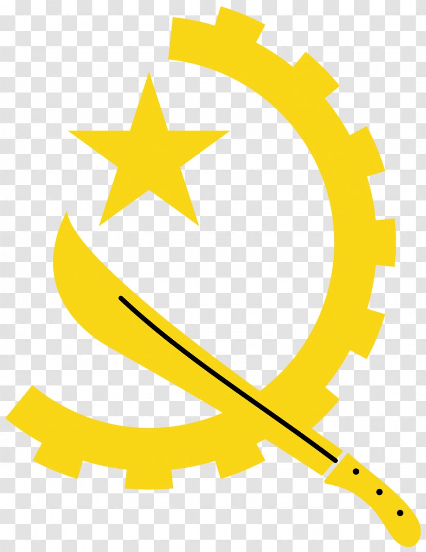 Flag Of Angola Symbol Andorra - Yellow - Hammer Transparent PNG
