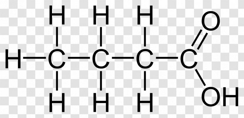 Butyric Acid Acetic Structural Formula Organic Chemistry - Cartoon Transparent PNG