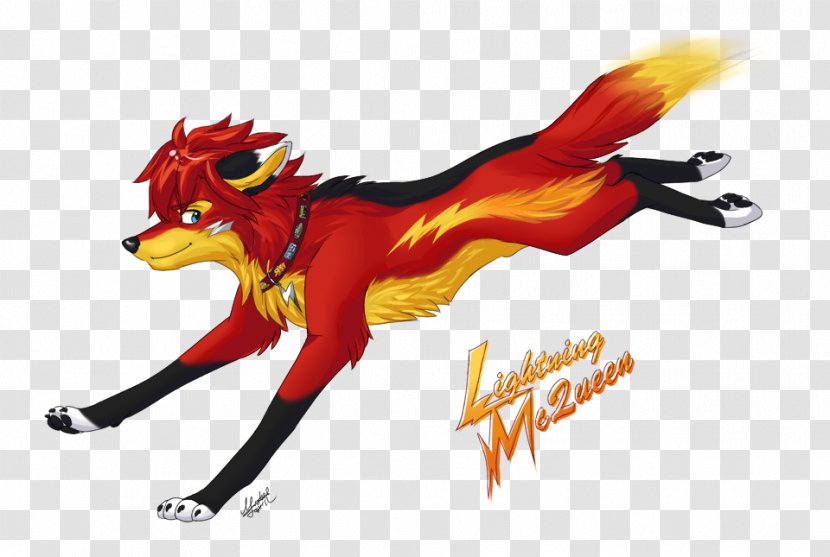 Lightning McQueen Gray Wolf The Kingdom Of Wolves Cars Mater - Silhouette - Little Fox Transparent PNG