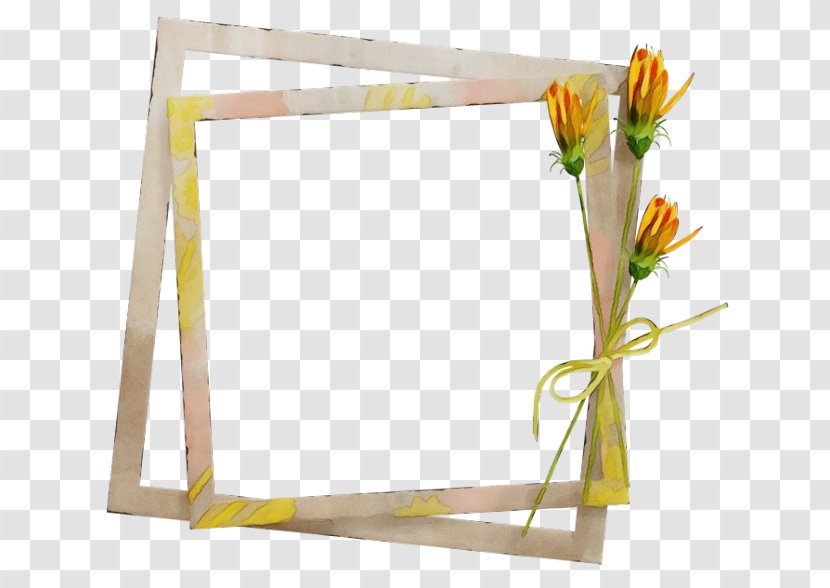 Watercolor Background Frame - Picture - Twig Interior Design Transparent PNG
