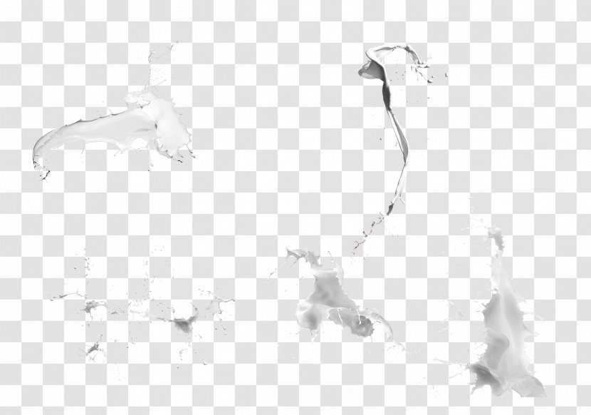 Milk White Cattle Liquid - Blue - Spilled Transparent PNG