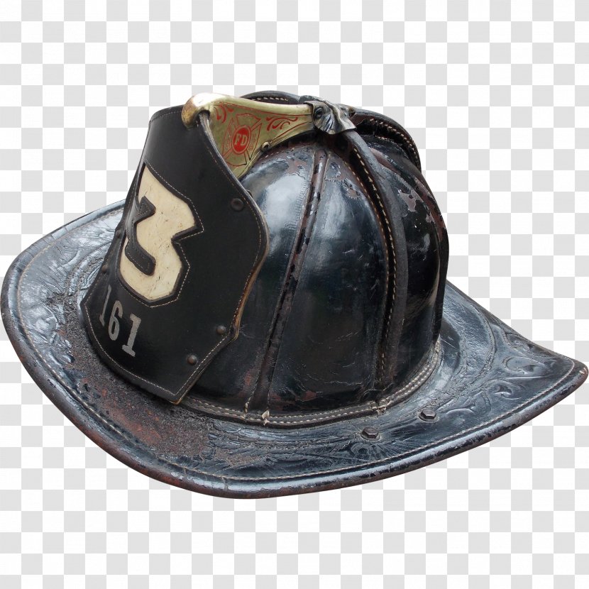 Firefighter's Helmet Leather Hat - Cap Transparent PNG