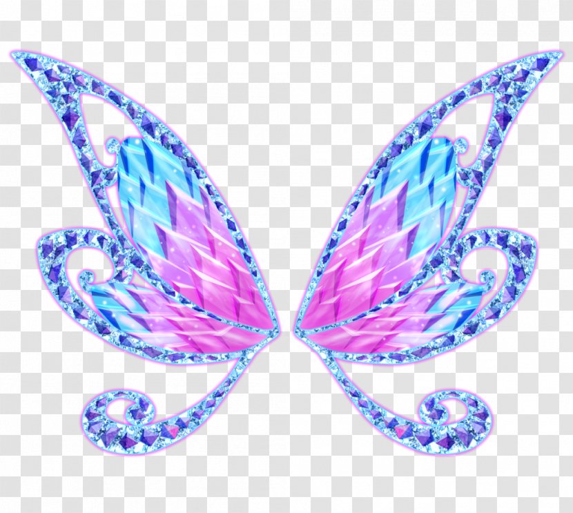 Musa Flora Roxy Bloom Aisha - Butterfly - Purple Fairy Transparent PNG