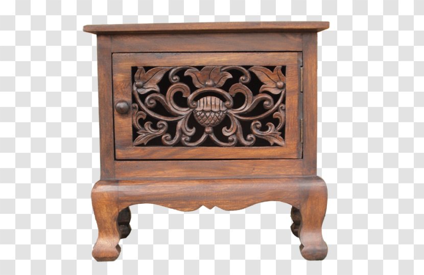 Bedside Tables Furniture Wood Carving - Nightstand Transparent PNG