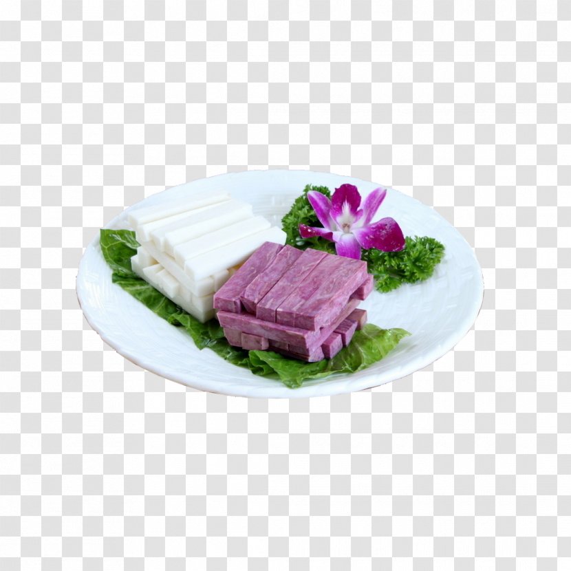 Chinese Yam Potato Food - Cooking - Purple Chips Transparent PNG