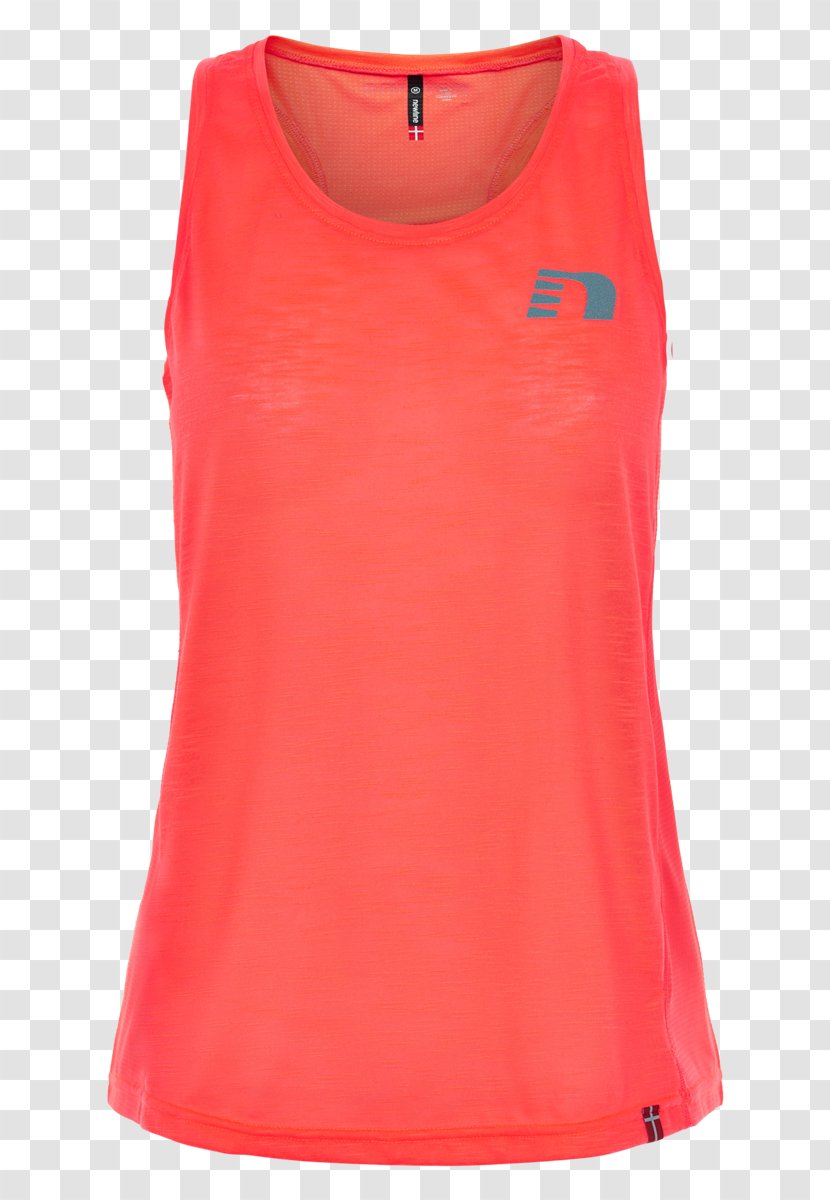 Gilets T-shirt Sleeveless Shirt - Peach - Tank Top Transparent PNG
