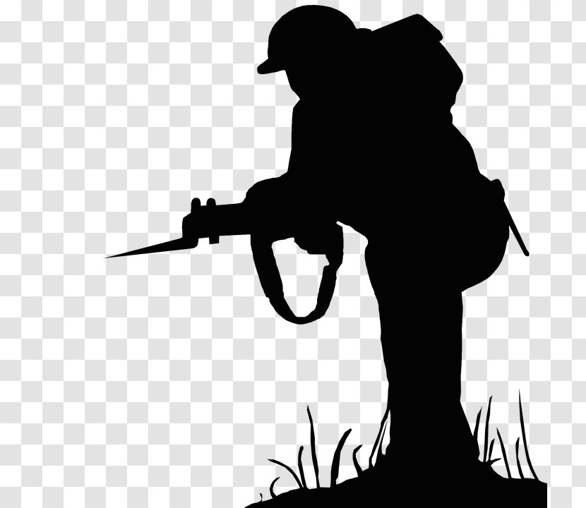 Silhouette Soldier War Military - Photography - Guerra Transparent PNG
