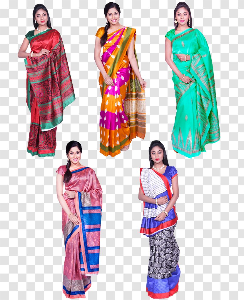Textile Sari Fashion Blouse Dress Transparent PNG